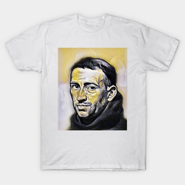 William of Ockham Yellow Portrait | William of Ockham Artwork 6 T-Shirt by JustLit